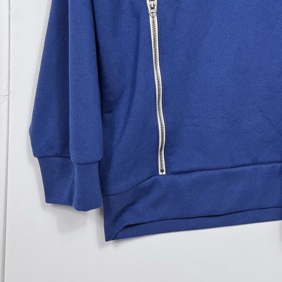 Xersion 2XL Big & Tall French Terry Hoodie Blue Depth Soft Touch NWT Streetwear - Picture 5 of 14